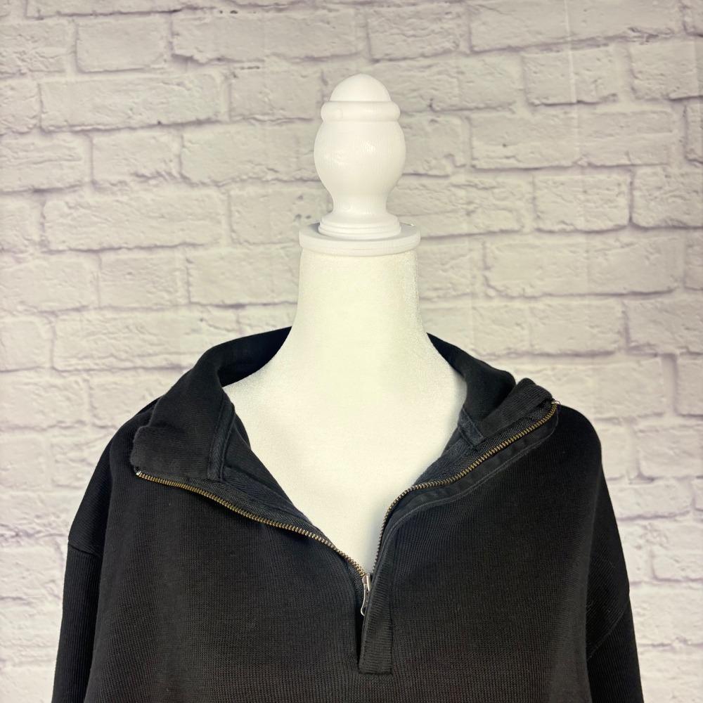 Cutter & Buck Mens XL Roam Recycled Black Quarter Zip Pullover Long Sleeve - Picture 2 of 13